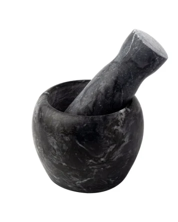 Mermer Havan Düz Model Siyah - 403